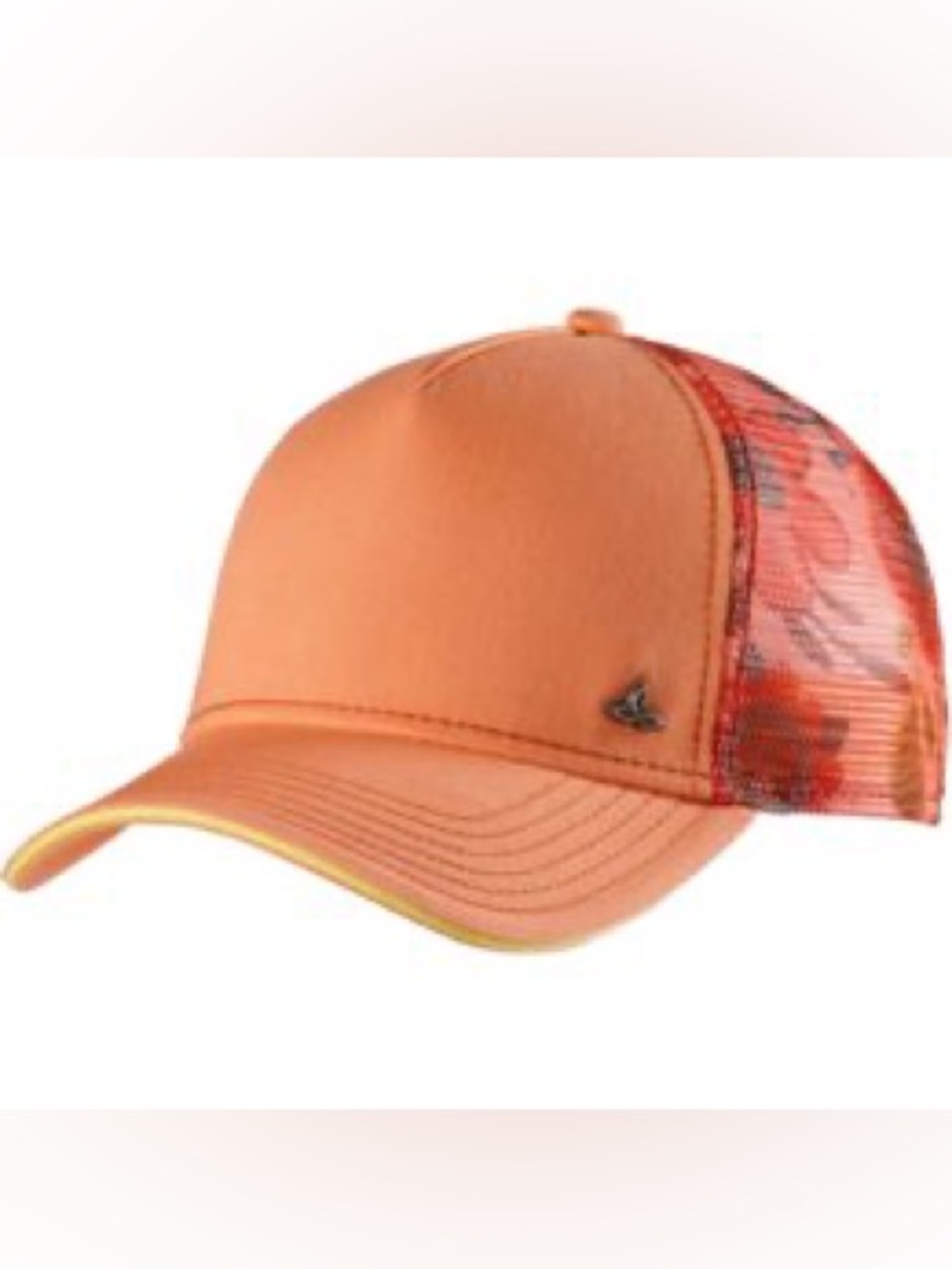 prAna | Idalis Trucker Hat Floral Mesh Back Cap Peach Orange One Size